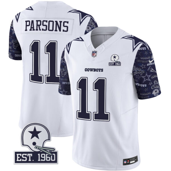 Men's Cowboys Pattern Style Vapor Limited Jersey - All Stitched - Image 19