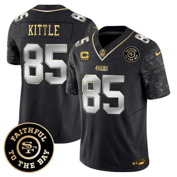 Men's 49ers Pattern Style Vapor Limited Jersey - All Stitched - Image 14