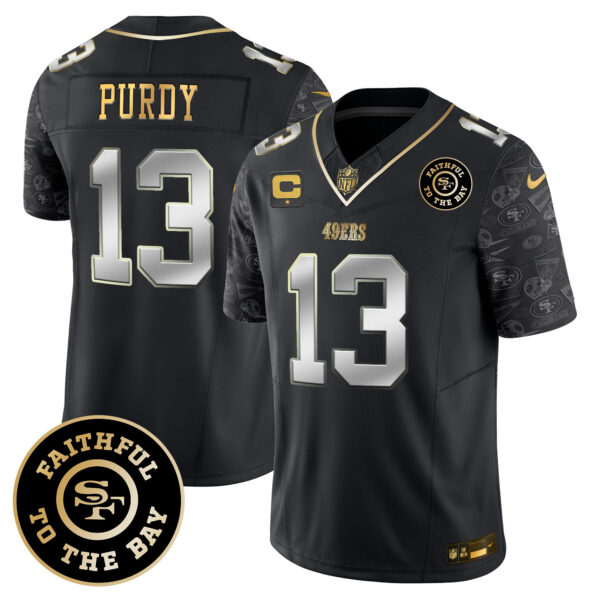 Men's 49ers Pattern Style Vapor Limited Jersey - All Stitched - Image 13