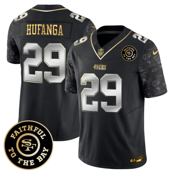 Men's 49ers Pattern Style Vapor Limited Jersey - All Stitched - Image 20