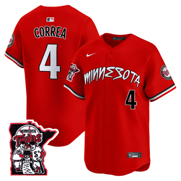 Men's Minnesota Twins Shaking Hands Patch Vapor Premier Limited Jersey - All Stitched - Image 13