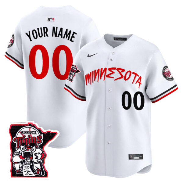 Minnesota Twins Shaking Hands Patch Vapor Premier Limited Custom Jersey - All Stitched - Image 4