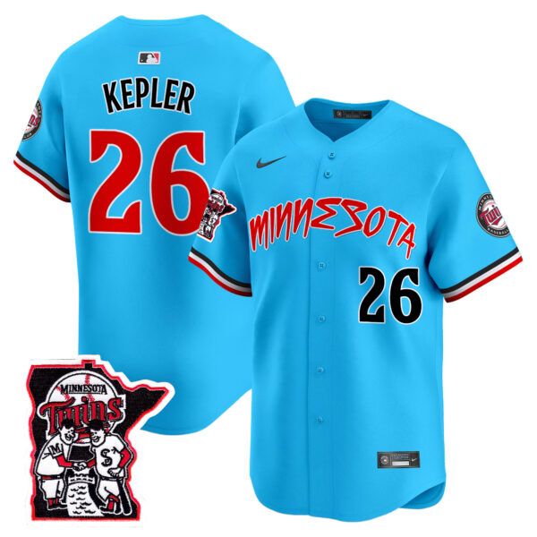 Men's Minnesota Twins Shaking Hands Patch Vapor Premier Limited Jersey - All Stitched - Image 29
