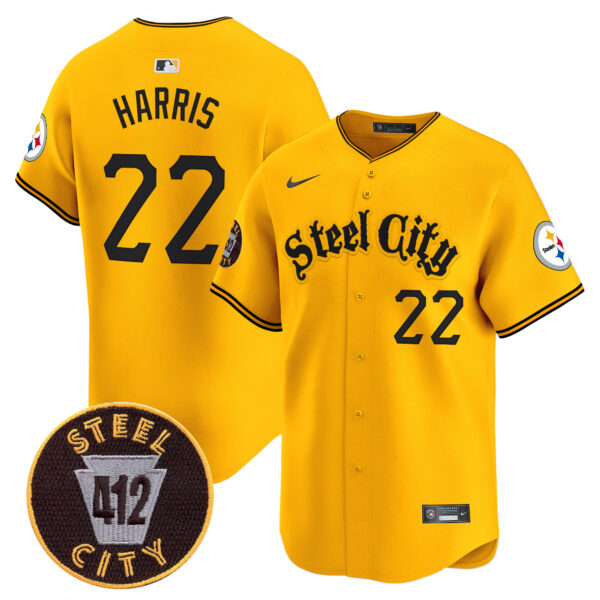 Men's Steelers 412 Patch Vapor Premier Limited Jersey - All Stitched - Image 29