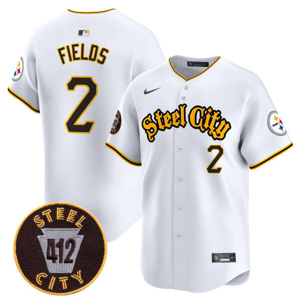 Men's Steelers 412 Patch Vapor Premier Limited Jersey - All Stitched - Image 18
