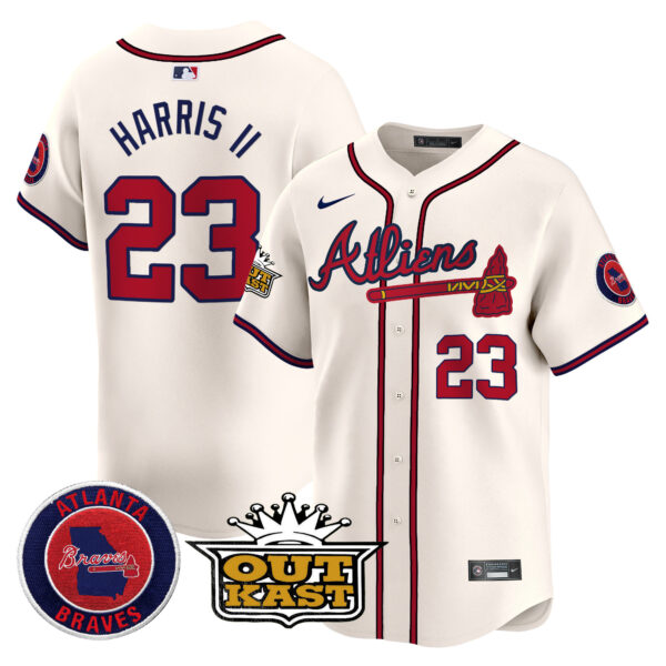 Men's Atlanta Braves Atliens Vapor Premier Limited Jersey V4 - All Stitched - Image 5