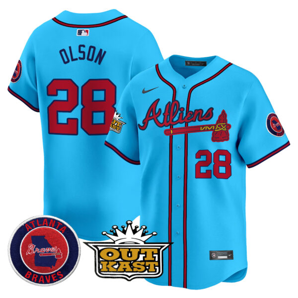 Men's Atlanta Braves Atliens Vapor Premier Limited Jersey V4 - All Stitched - Image 17
