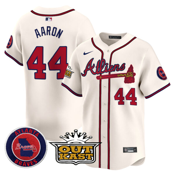 Men's Atlanta Braves Atliens Vapor Premier Limited Jersey V4 - All Stitched - Image 9