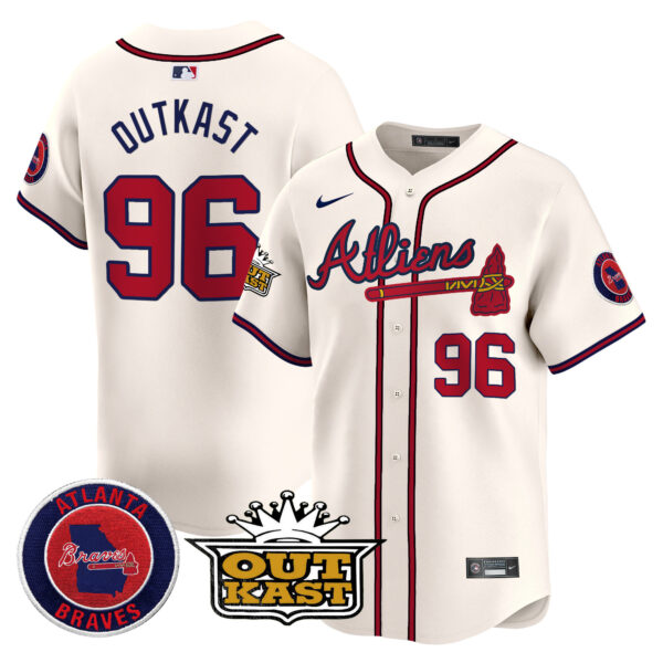 Men's Atlanta Braves Atliens Vapor Premier Limited Jersey V4 - All Stitched - Image 3