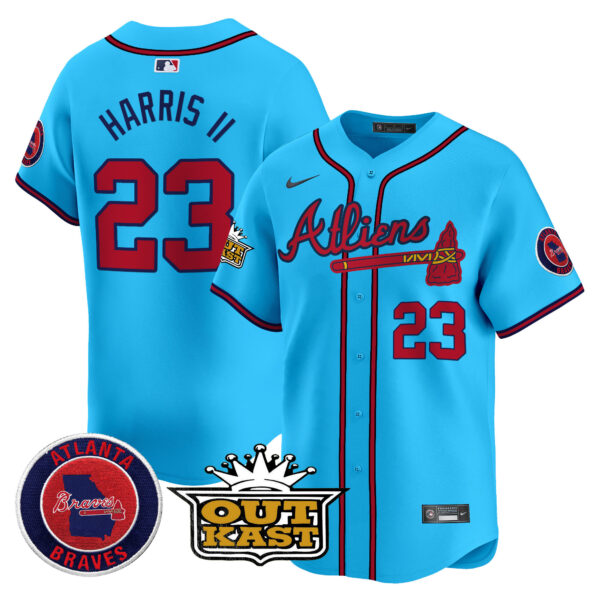 Men's Atlanta Braves Atliens Vapor Premier Limited Jersey V4 - All Stitched - Image 16