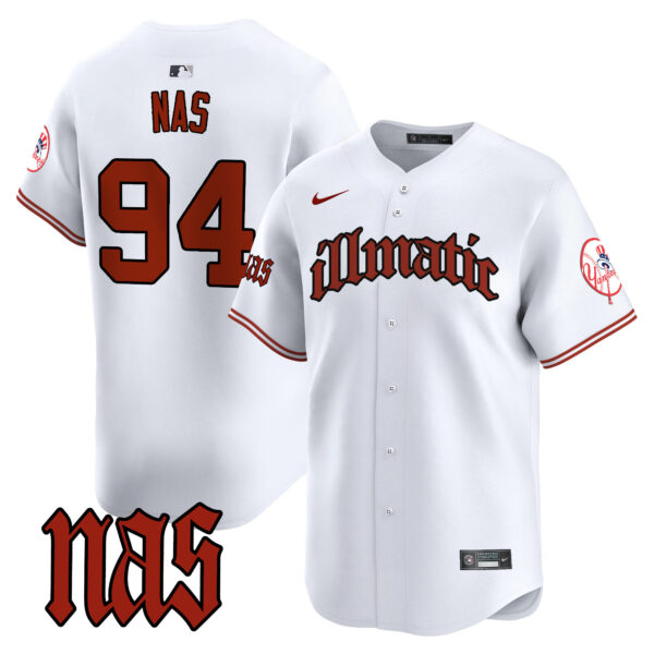 Men's New York Yankees Nas Illmatic Vapor Premier Limited Jersey - All Stitched - Image 19