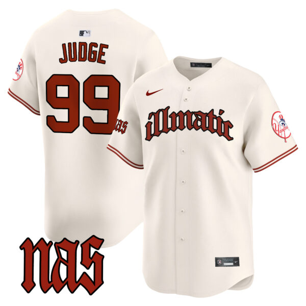 Men's New York Yankees Nas Illmatic Vapor Premier Limited Jersey - All Stitched - Image 2