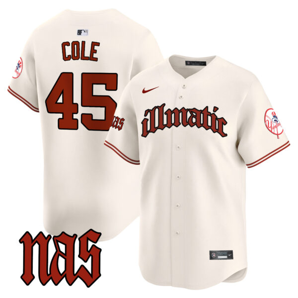 Men's New York Yankees Nas Illmatic Vapor Premier Limited Jersey - All Stitched - Image 6