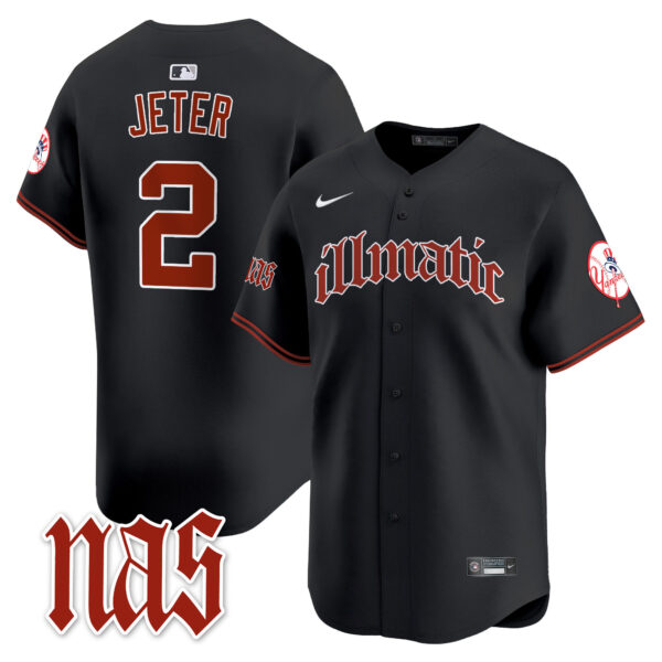 Men's New York Yankees Nas Illmatic Vapor Premier Limited Jersey - All Stitched - Image 32