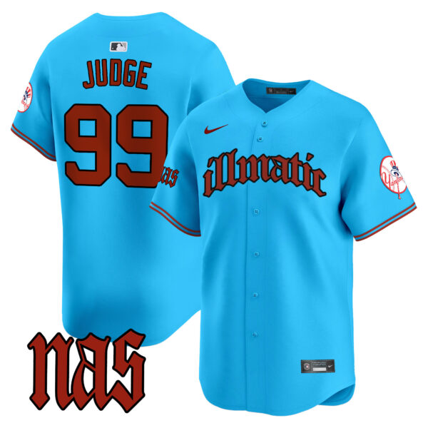 Men's New York Yankees Nas Illmatic Vapor Premier Limited Jersey - All Stitched - Image 38