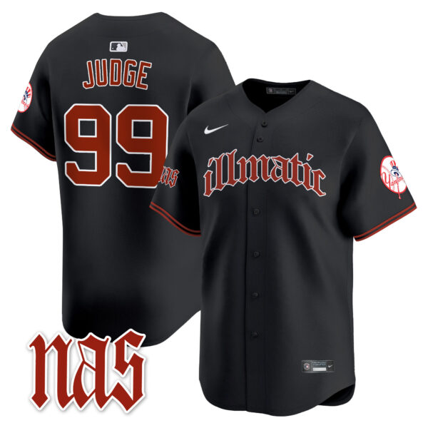 Men's New York Yankees Nas Illmatic Vapor Premier Limited Jersey - All Stitched - Image 29