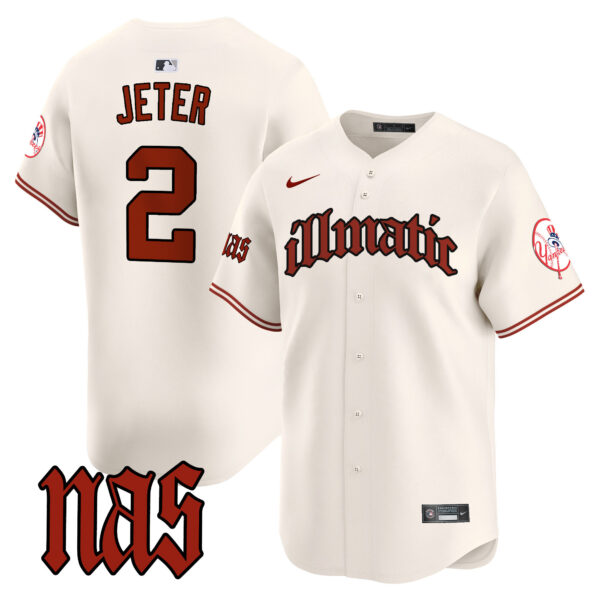 Men's New York Yankees Nas Illmatic Vapor Premier Limited Jersey - All Stitched - Image 5