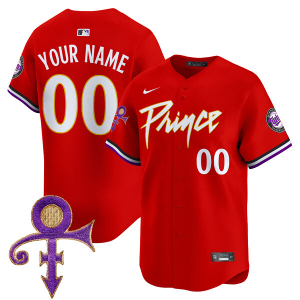 Minnesota Twins Prince Patch Vapor Premier Limited Custom Jersey - All Stitched - Image 3