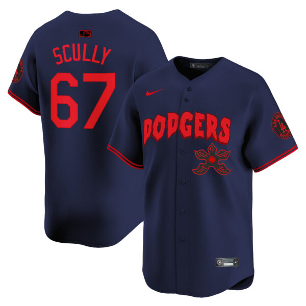 Men's Dodgers Stranger Things Vapor Premier Limited Jersey - All Stitched - Image 24