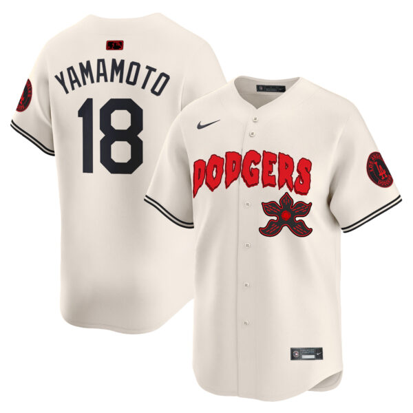 Men's Dodgers Stranger Things Vapor Premier Limited Jersey - All Stitched - Image 8