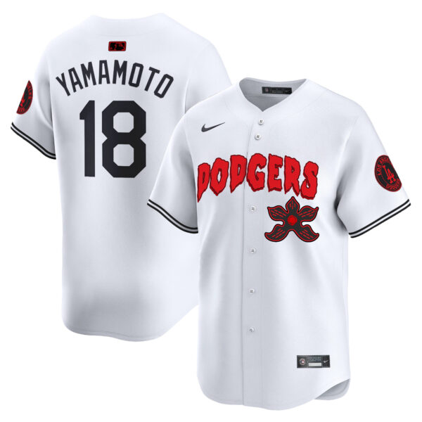Men's Dodgers Stranger Things Vapor Premier Limited Jersey - All Stitched - Image 17