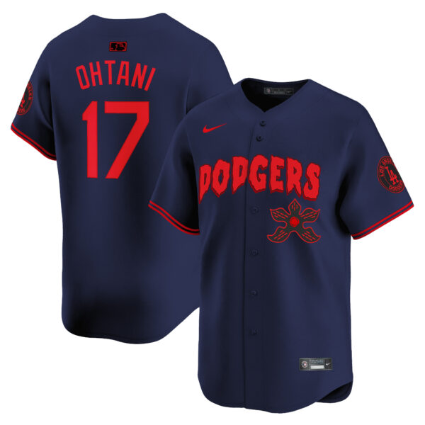 Men's Dodgers Stranger Things Vapor Premier Limited Jersey - All Stitched - Image 20