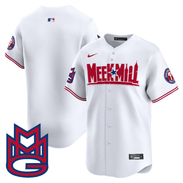 Men's Phillies Meek Mill Vapor Premier Limited Jersey - All Stitched - Image 9