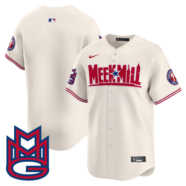 Men's Phillies Meek Mill Vapor Premier Limited Jersey - All Stitched - Image 27