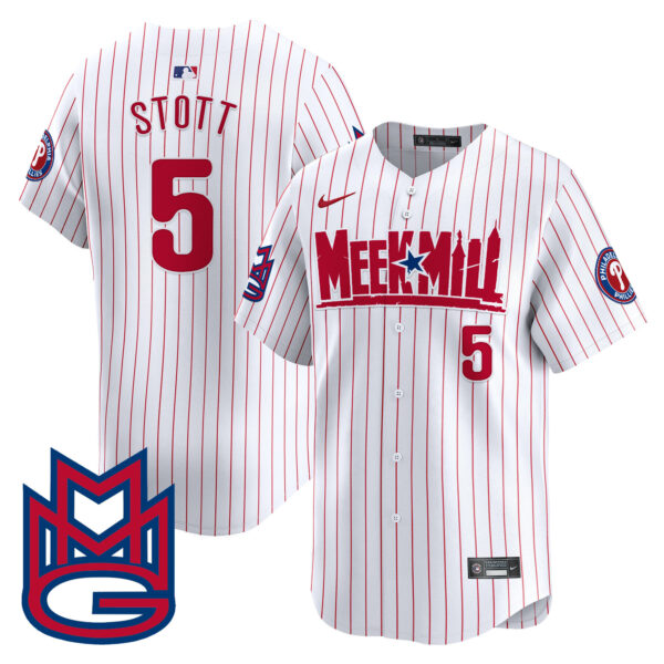 Men's Phillies Meek Mill Vapor Premier Limited Jersey - All Stitched - Image 32
