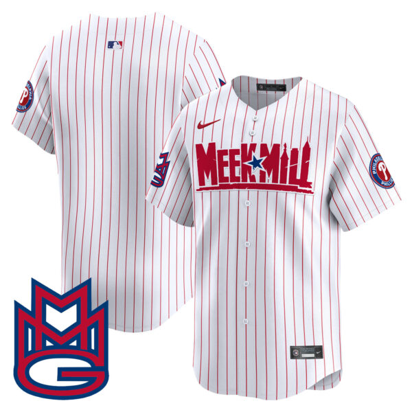 Men's Phillies Meek Mill Vapor Premier Limited Jersey - All Stitched - Image 36