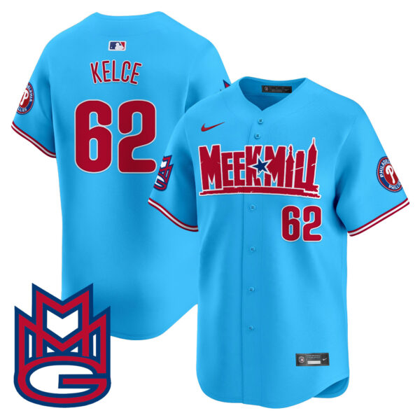 Men's Phillies Meek Mill Vapor Premier Limited Jersey - All Stitched - Image 52