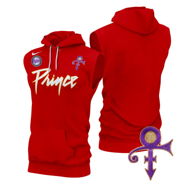 Men's Minnesota Twins Prince Patch Sleeveless Hoodie - All Stitched - Image 24