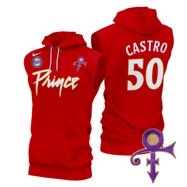 Men's Minnesota Twins Prince Patch Sleeveless Hoodie - All Stitched - Image 21