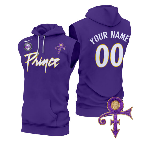 Minnesota Twins Prince Patch Custom Sleeveless Hoodie - All Stitched - Image 2