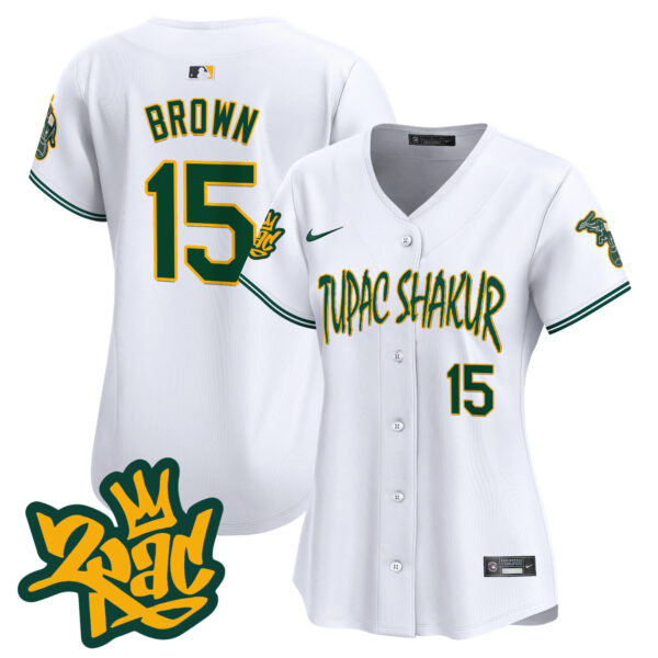 Women's Oakland Athletics Tupac Shakur Vapor Premier Limited Jersey - All Stitched - Image 23