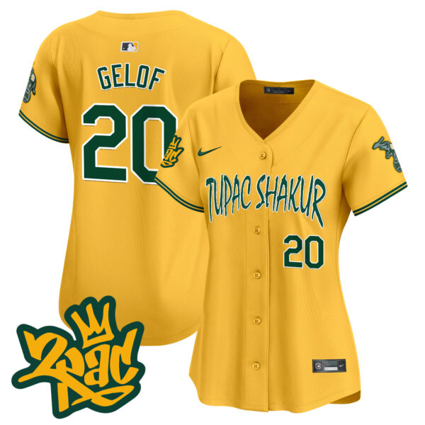 Women's Oakland Athletics Tupac Shakur Vapor Premier Limited Jersey - All Stitched - Image 30