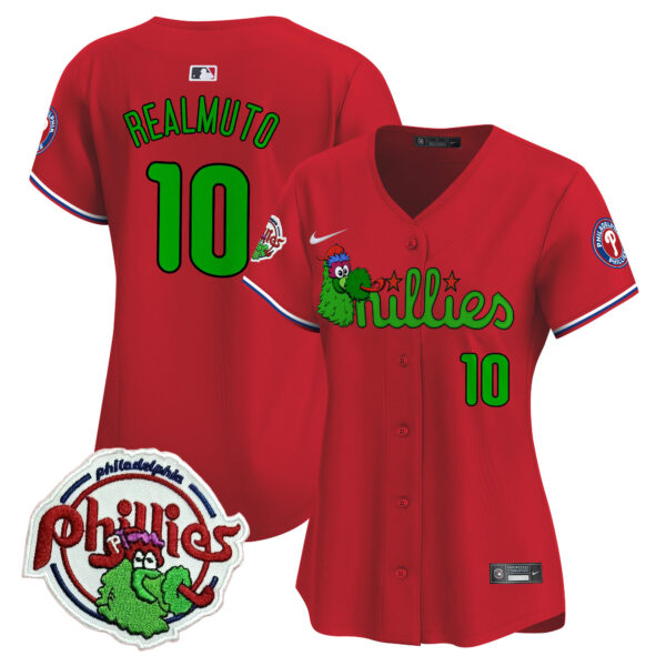 Women's Phillies Phanatic Patch Vapor Premier Limited Jersey V3- All Stitched - Image 41