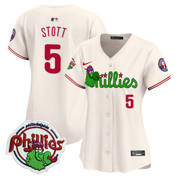 Women's Phillies Phanatic Patch Vapor Premier Limited Jersey V3- All Stitched - Image 22