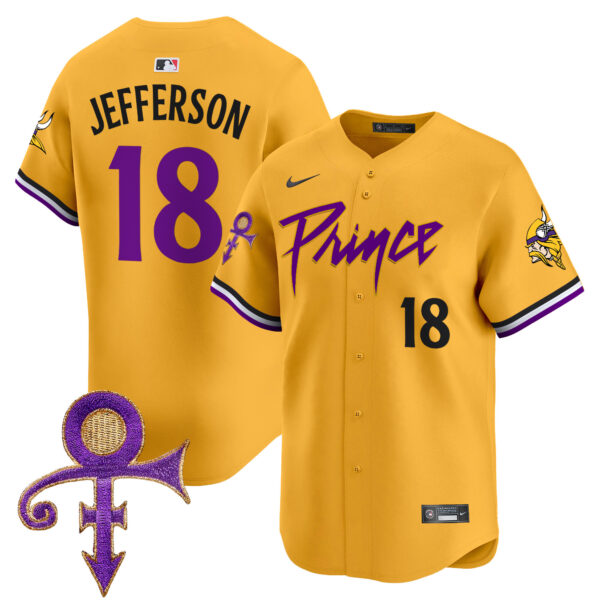 Men's Minnesota Vikings Prince Patch Vapor Premier Limited Jersey - All Stitched - Image 44