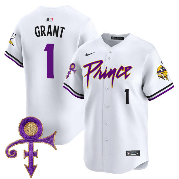 Men's Minnesota Vikings Prince Patch Vapor Premier Limited Jersey - All Stitched - Image 26