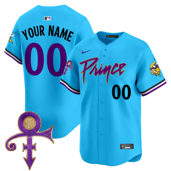 Minnesota Vikings Prince Patch Vapor Premier Limited Custom Jersey - All Stitched - Image 4