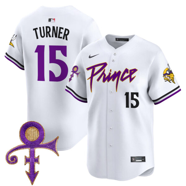 Men's Minnesota Vikings Prince Patch Vapor Premier Limited Jersey - All Stitched - Image 25