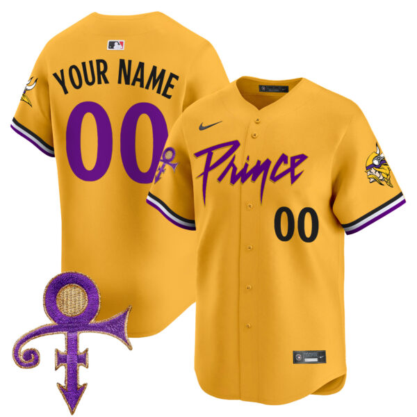 Minnesota Vikings Prince Patch Vapor Premier Limited Custom Jersey - All Stitched - Image 5