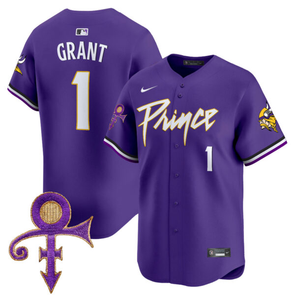 Men's Minnesota Vikings Prince Patch Vapor Premier Limited Jersey - All Stitched - Image 16