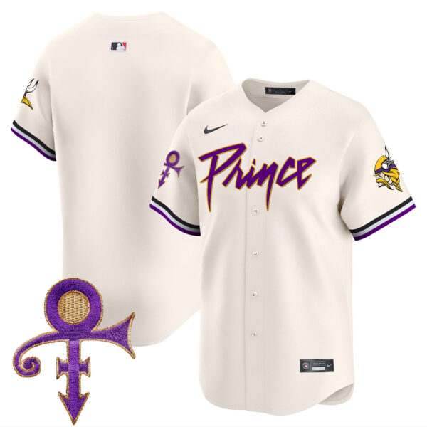 Men's Minnesota Vikings Prince Patch Vapor Premier Limited Jersey - All Stitched - Image 10