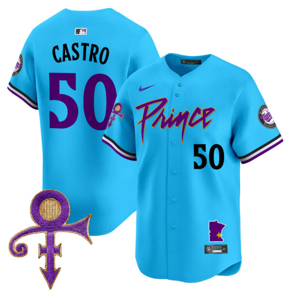 Men's Minnesota Twins Prince Patch Vapor Premier Limited Jersey V2 - All Stitched - Image 37