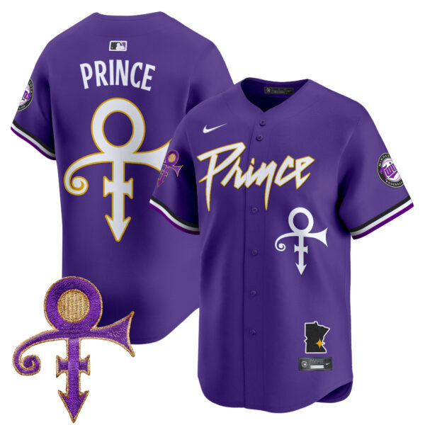 Men's Minnesota Twins Prince Patch Vapor Premier Limited Jersey V2 - All Stitched - Image 9