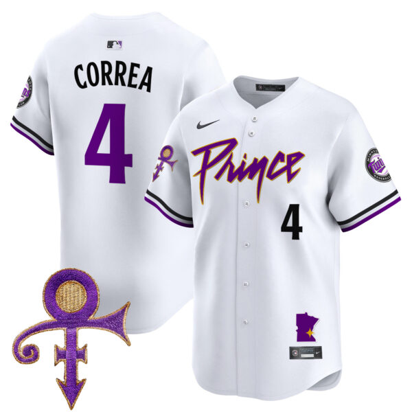 Men's Minnesota Twins Prince Patch Vapor Premier Limited Jersey V2 - All Stitched - Image 27