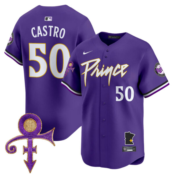 Men's Minnesota Twins Prince Patch Vapor Premier Limited Jersey V2 - All Stitched - Image 13