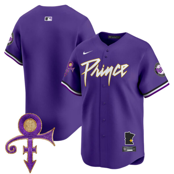 Men's Minnesota Twins Prince Patch Vapor Premier Limited Jersey V2 - All Stitched - Image 16